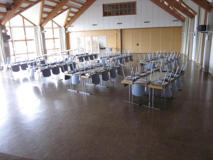 Großer Saal der Rudolf-Mett-Halle